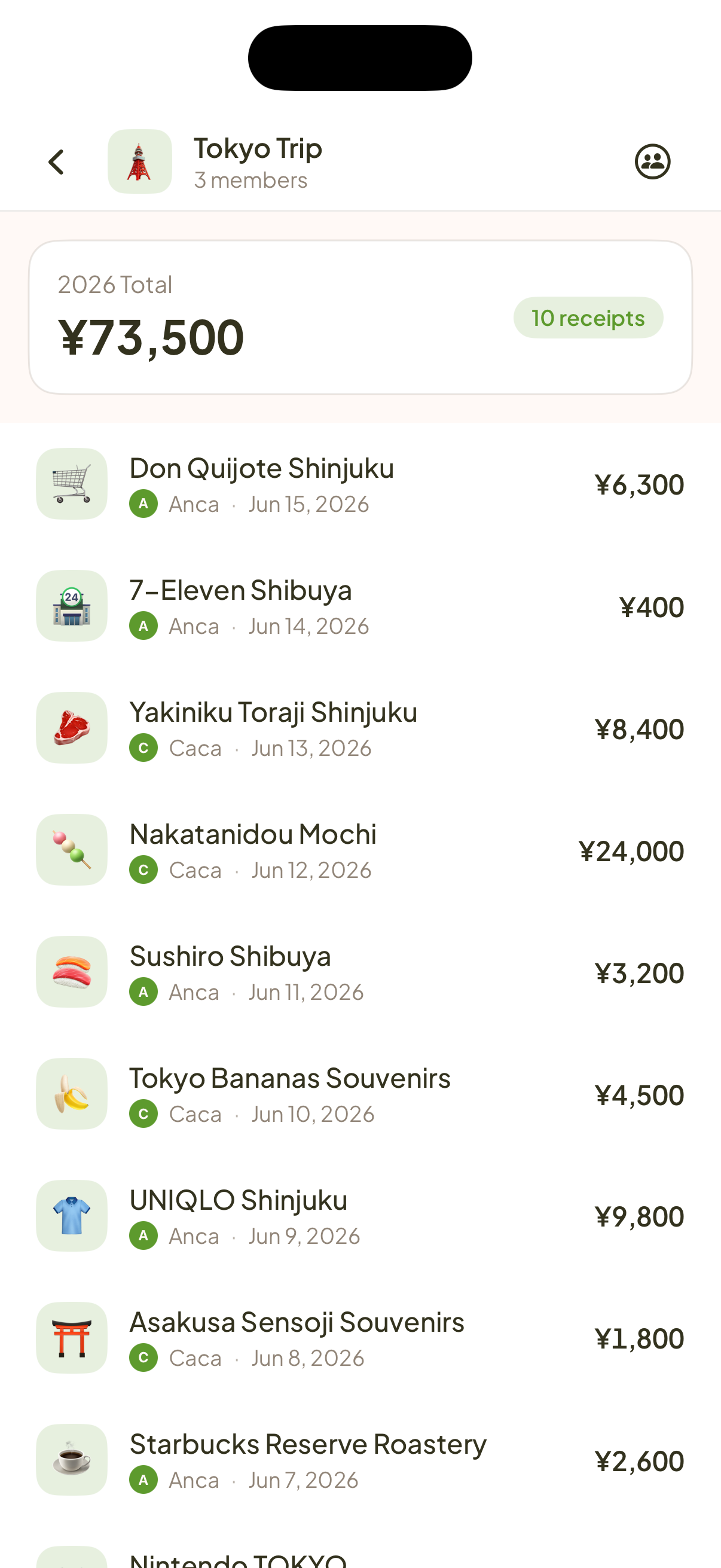 Receiptive Space Details Screenshot
